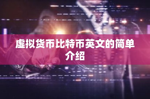 虚拟货币比特币英文的简单介绍