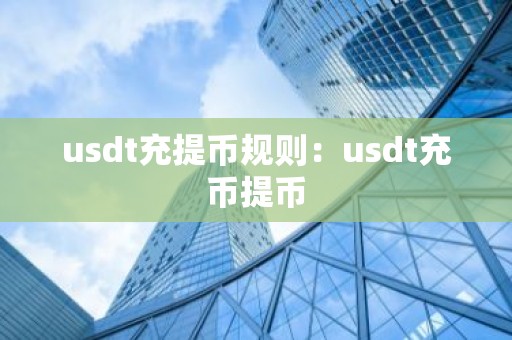 usdt充提币规则：usdt充币提币