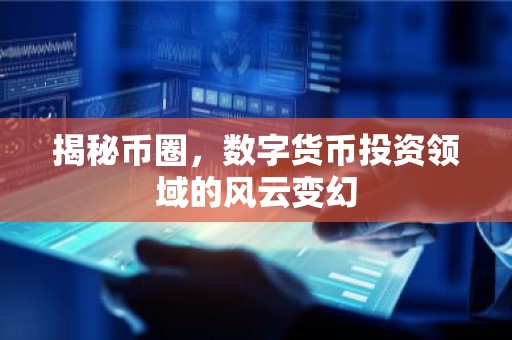 揭秘币圈，数字货币投资领域的风云变幻