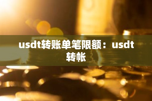 usdt转账单笔限额：usdt转帐