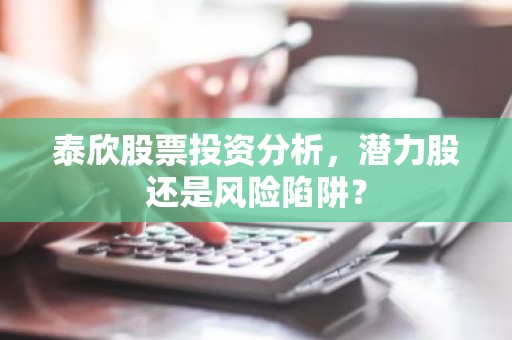 泰欣股票投资分析，潜力股还是风险陷阱？