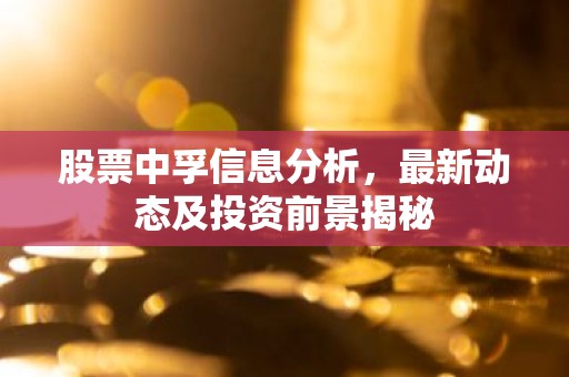 股票中孚信息分析，最新动态及投资前景揭秘