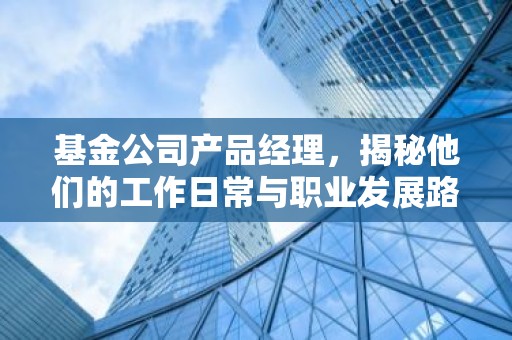 基金公司产品经理，揭秘他们的工作日常与职业发展路径