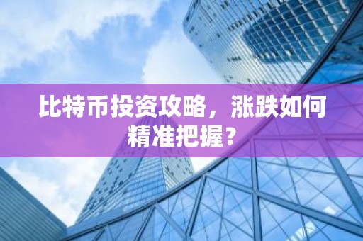 比特币投资攻略，涨跌如何精准把握？