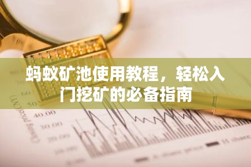 蚂蚁矿池使用教程，轻松入门挖矿的必备指南