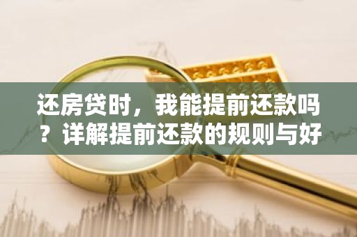 还房贷时，我能提前还款吗？详解提前还款的规则与好处