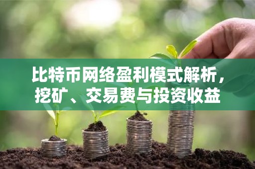 比特币网络盈利模式解析，挖矿、交易费与投资收益