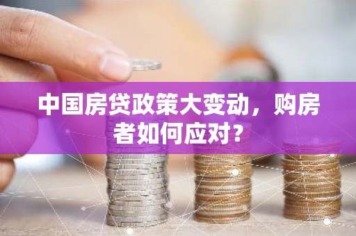 中国房贷政策大变动，购房者如何应对？