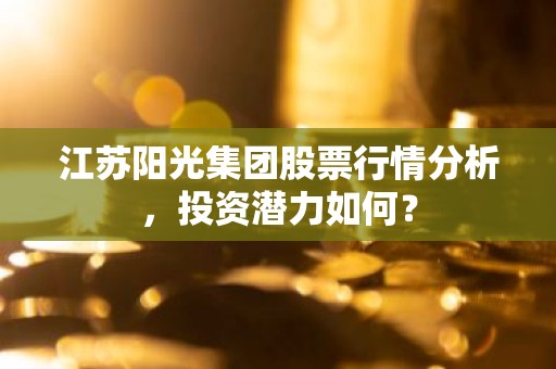 江苏阳光集团股票行情分析，投资潜力如何？