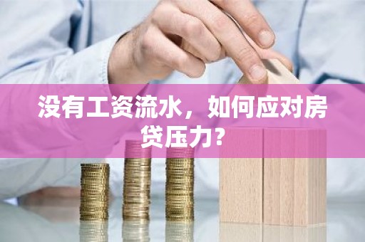 没有工资流水，如何应对房贷压力？