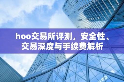 hoo交易所评测，安全性、交易深度与手续费解析