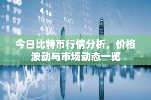 今日比特币行情分析，价格波动与市场动态一览