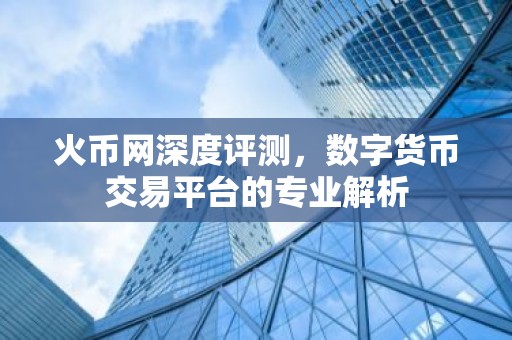 火币网深度评测，数字货币交易平台的专业解析