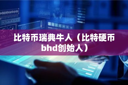 比特币瑞典牛人（比特硬币bhd创始人）