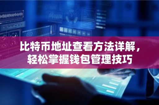 比特币地址查看方法详解，轻松掌握钱包管理技巧