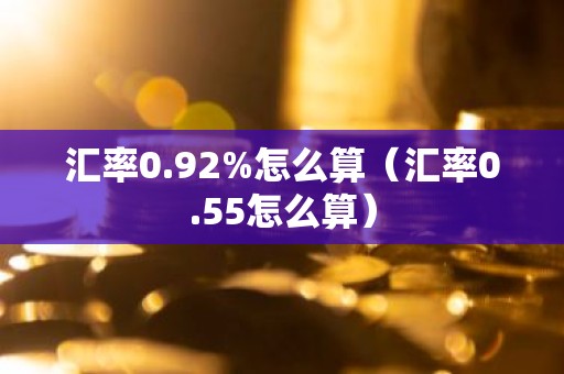汇率0.92%怎么算（汇率0.55怎么算）