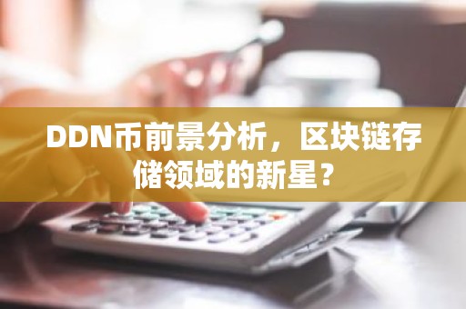 DDN币前景分析，区块链存储领域的新星？