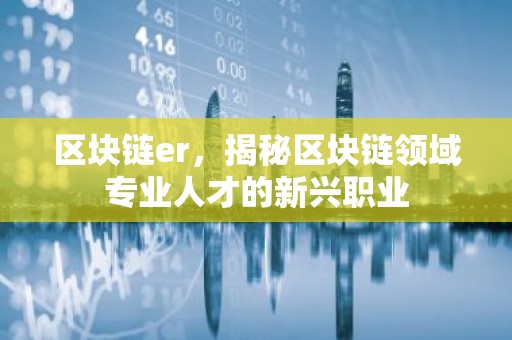 区块链er，揭秘区块链领域专业人才的新兴职业