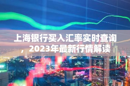 上海银行买入汇率实时查询，2023年最新行情解读
