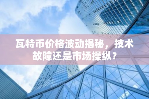 瓦特币价格波动揭秘，技术故障还是市场操纵？