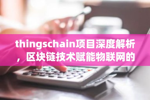 thingschain项目深度解析，区块链技术赋能物联网的先锋实践