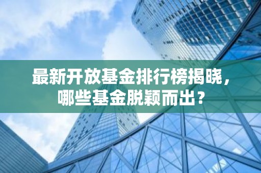 最新开放基金排行榜揭晓，哪些基金脱颖而出？
