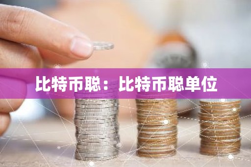 比特币聪：比特币聪单位