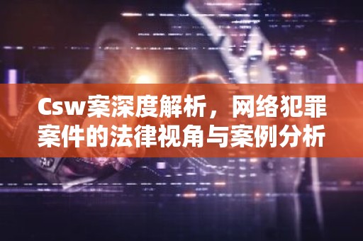 Csw案深度解析，网络犯罪案件的法律视角与案例分析