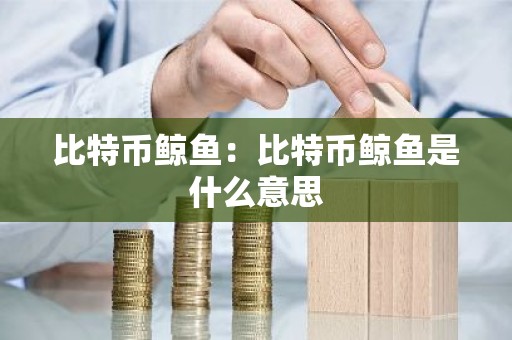 比特币鲸鱼：比特币鲸鱼是什么意思