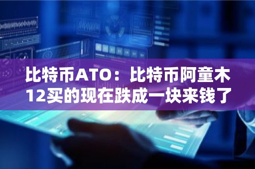 比特币ATO：比特币阿童木12买的现在跌成一块来钱了