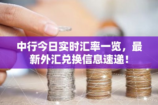 中行今日实时汇率一览，最新外汇兑换信息速递！