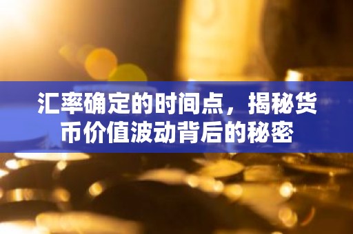 汇率确定的时间点，揭秘货币价值波动背后的秘密