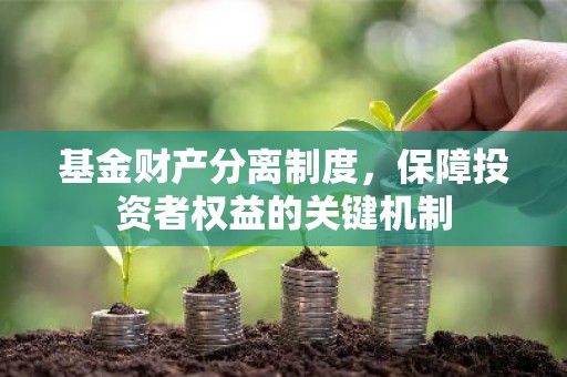 基金财产分离制度，保障投资者权益的关键机制
