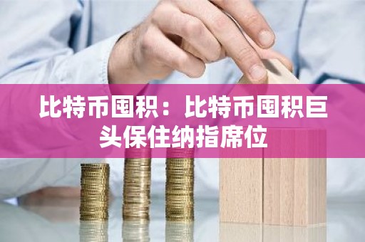 比特币囤积：比特币囤积巨头保住纳指席位