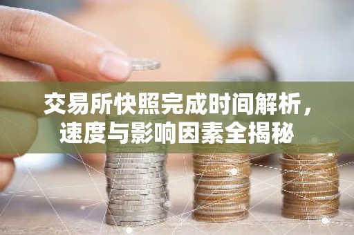 交易所快照完成时间解析，速度与影响因素全揭秘