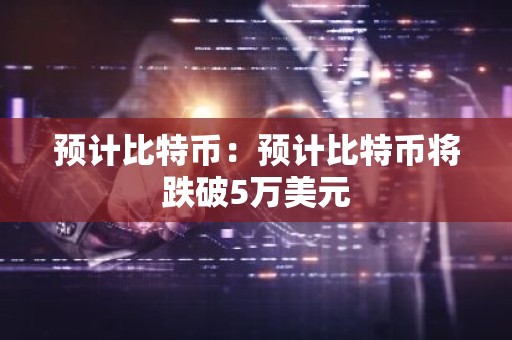 预计比特币：预计比特币将跌破5万美元
