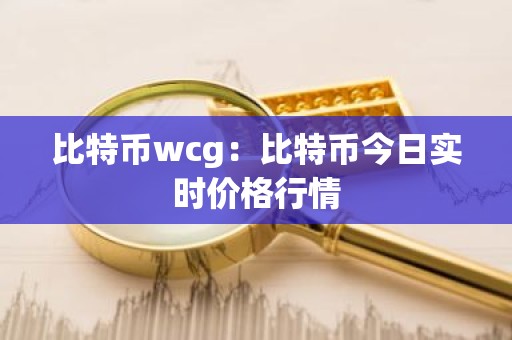 比特币wcg：比特币今日实时价格行情