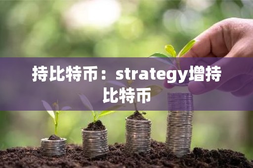持比特币：strategy增持比特币