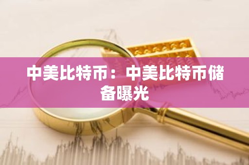 中美比特币：中美比特币储备曝光