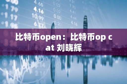 比特币open：比特币op cat 刘晓辉