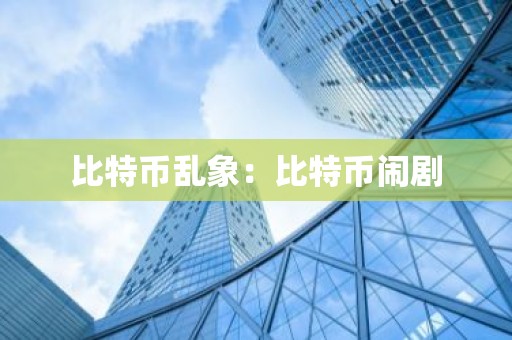 比特币乱象：比特币闹剧