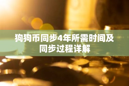 狗狗币同步4年所需时间及同步过程详解
