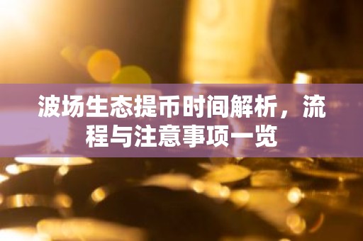 波场生态提币时间解析，流程与注意事项一览