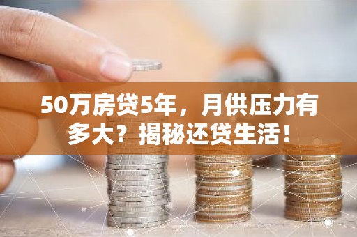 50万房贷5年，月供压力有多大？揭秘还贷生活！