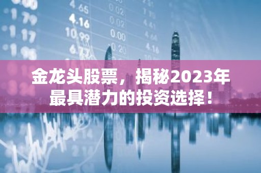 金龙头股票，揭秘2023年最具潜力的投资选择！