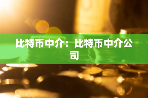 比特币中介：比特币中介公司