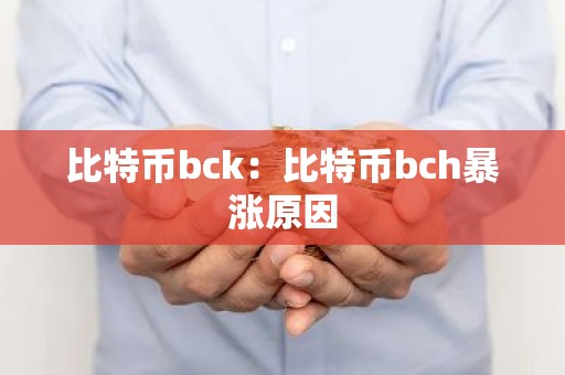 比特币bck：比特币bch暴涨原因