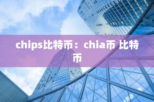 chips比特币：chia币 比特币