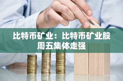 比特币矿业：比特币矿业股周五集体走强
