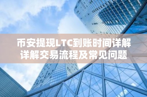 币安提现LTC到账时间详解详解交易流程及常见问题